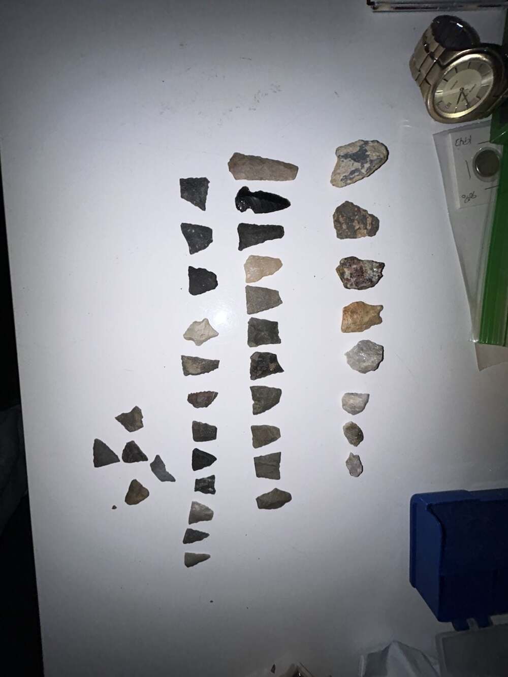 Native American Arrowhead Worked Pieces and Parts Lot of 36